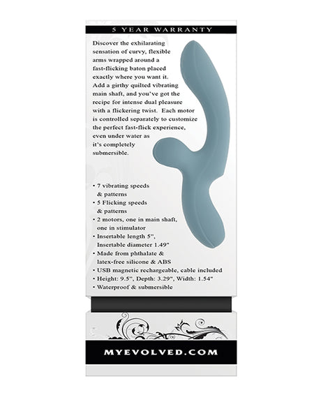Evolved Take Your Flick Submersible Vibrator — Blue
