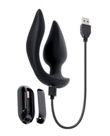 Evolved Genie Dual-Motor Remote Anal Plug — Black