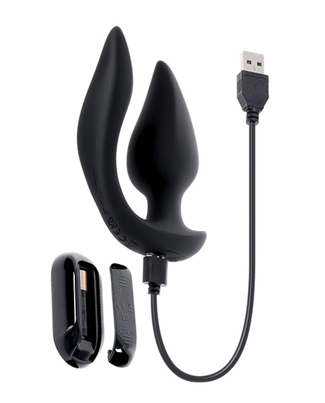 Evolved Genie Dual-Motor Remote Anal Plug — Black