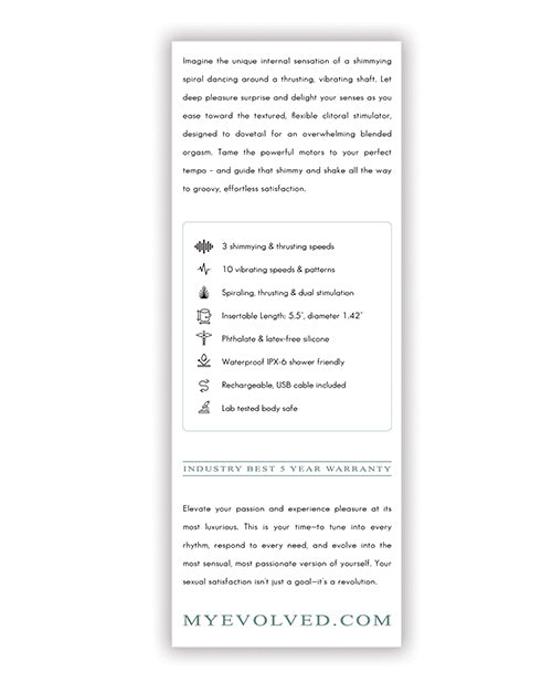 Evolved The Shimmy - Mint by Evolved