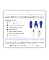 Evolved Take Your Pick Bullet Set, 3 Tips, Blue