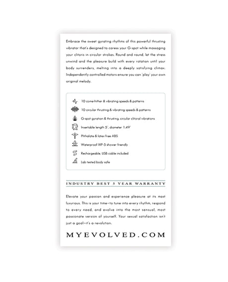 Evolved Rub Me Tender — Mint Thrusting Vibrator