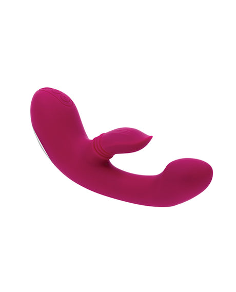 Evolved Gentle Persuasion Vibrator — Curved Burgundy Design