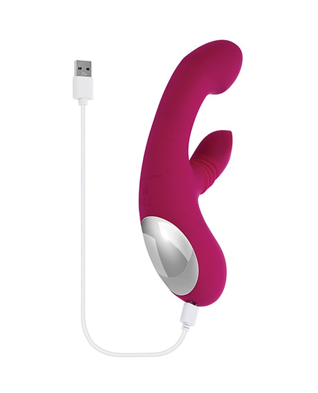 Evolved Gentle Persuasion Vibrator — Curved Burgundy Design