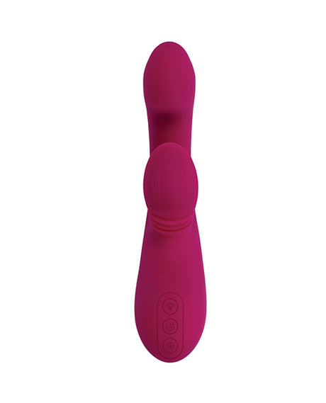 Evolved Gentle Persuasion Vibrator — Curved Burgundy Design