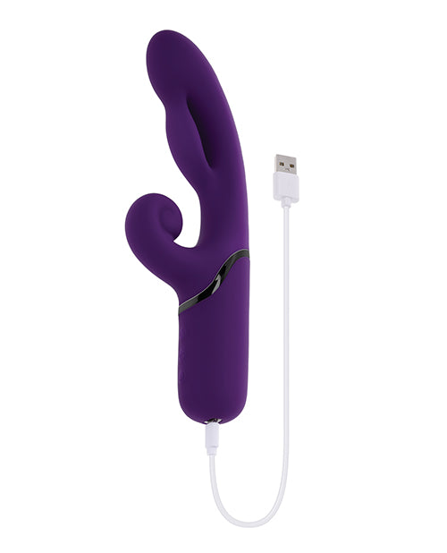 Evolved Pleasure Puff Inflatable Dual-Action Vibrator — Purple