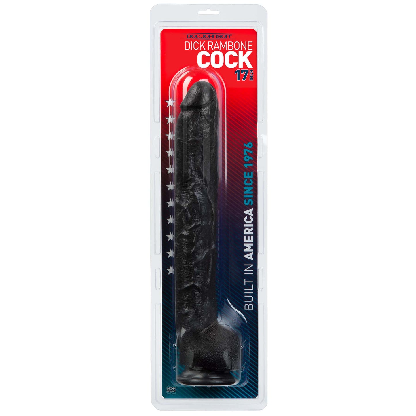 Dick Rambone Cock - 17 Inch - Black by Doc Johnson