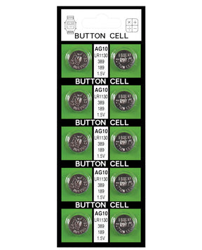 Batteries AG10 - Card of 10 by Erotic Toy Company