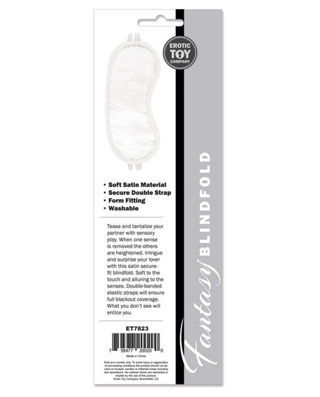 Erotic Toy Company Satin Fantasy Blindfold - White by Erotic Toy Company