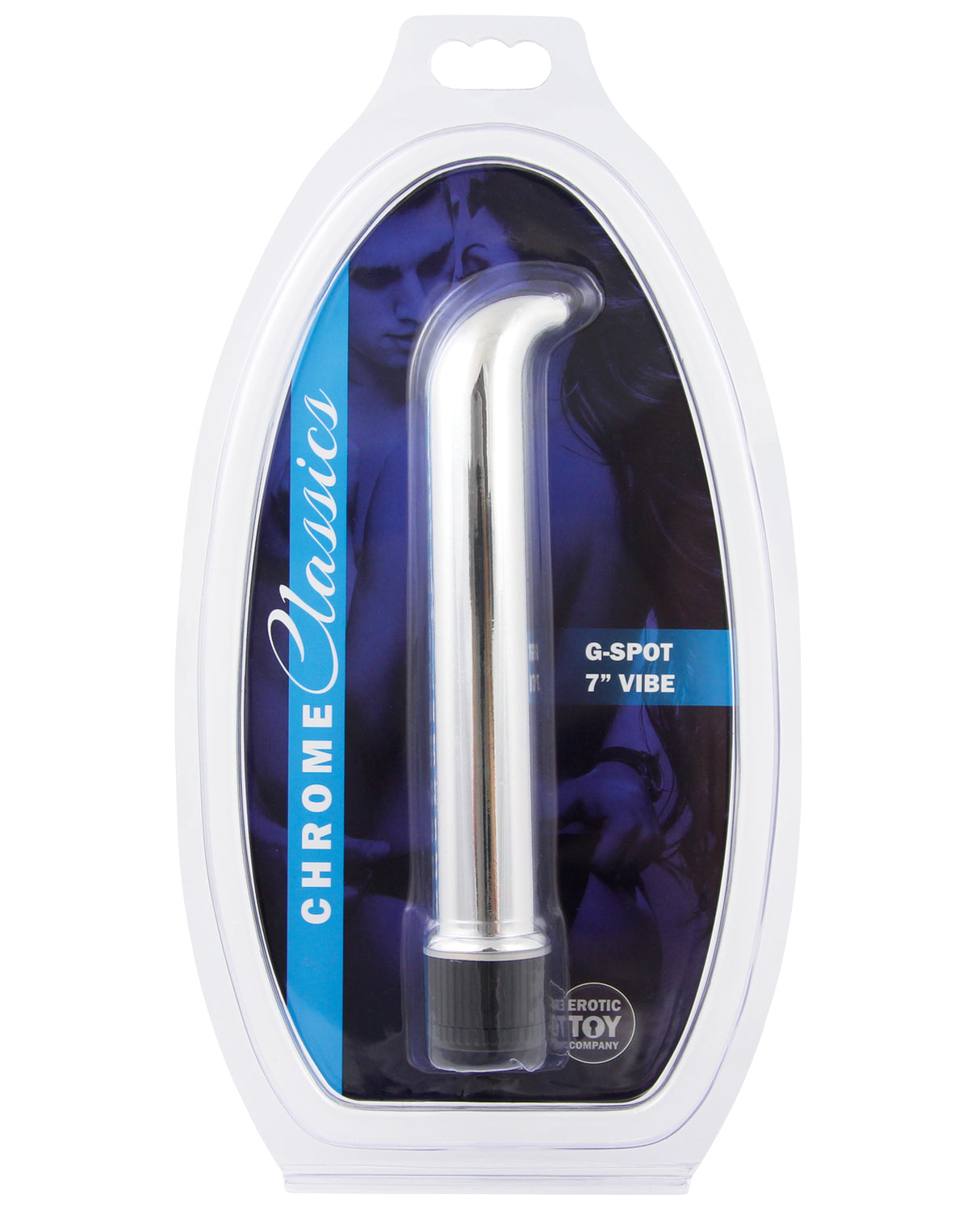 Erotic Toy Company Chrome Classics 7" G Spot Vibe - Silver by Erotic Toy Company