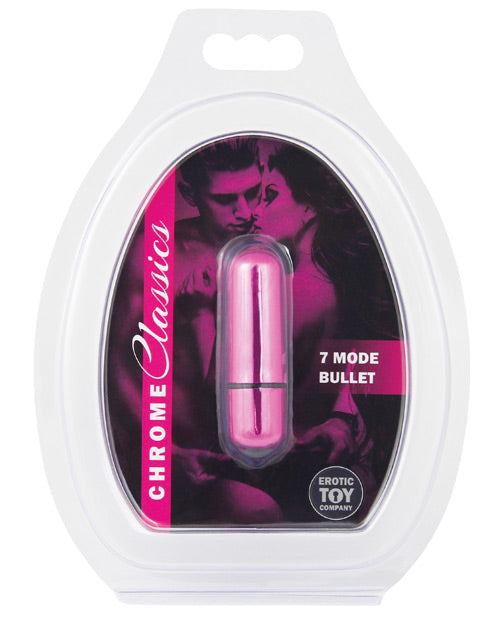 Erotic Toy Company Chrome Classics Bullet 7 Speed- Pink by Erotic Toy Company