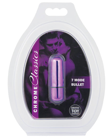 Erotic Toy Company Chrome Classics 7-Mode Bullet Vibrator — Purple