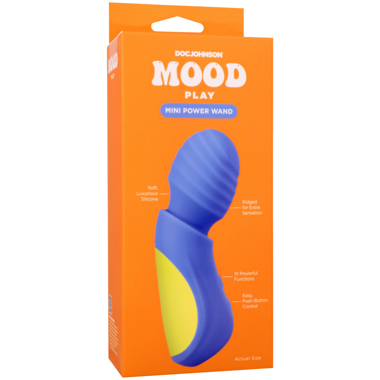 Doc Johnson Mood Play Mini Power Wand, Blue (5 in) - DJ1472-06-BX
