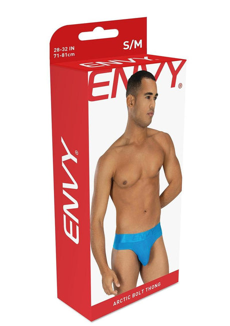 Envy Menswear Arctic Bolt Thong — Blue S/M - BLE115-BLUSM