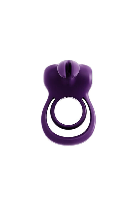 VeDO Thunder Bunny Rechargeable Dual Ring Vibrator — Purple - BU-0605