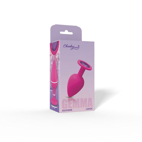 Gemma Purple Gem Pink Silicone Plug - Large