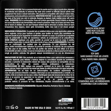 Wet Original Water Based Lubricant 16oz