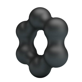 Pretty Love Clauzell Super Soft Silicone Cockring — Black, 60 mm - BI-210352