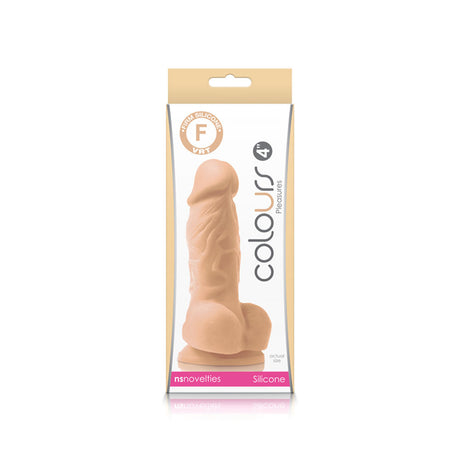 nsnovelties Colours Pleasures 4" Realistic Molded Dildo, White - NSN0404-11