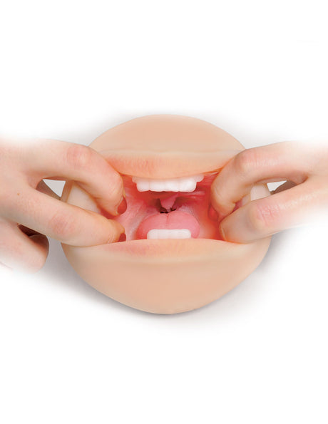 Pipedream Deep Throat Masturbator — Compact Fanta Flesh Stroker - PDRD430