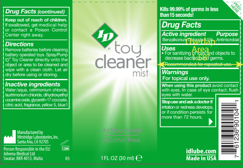 ID Toy Cleaner Mist 1 Oz by I.D. Lubricants