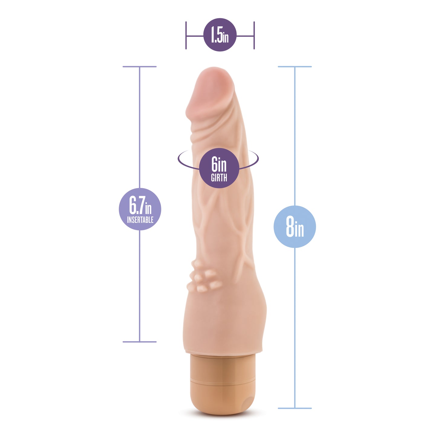 Dr. Skin - Cock Vibe #4 - Beige by Blush