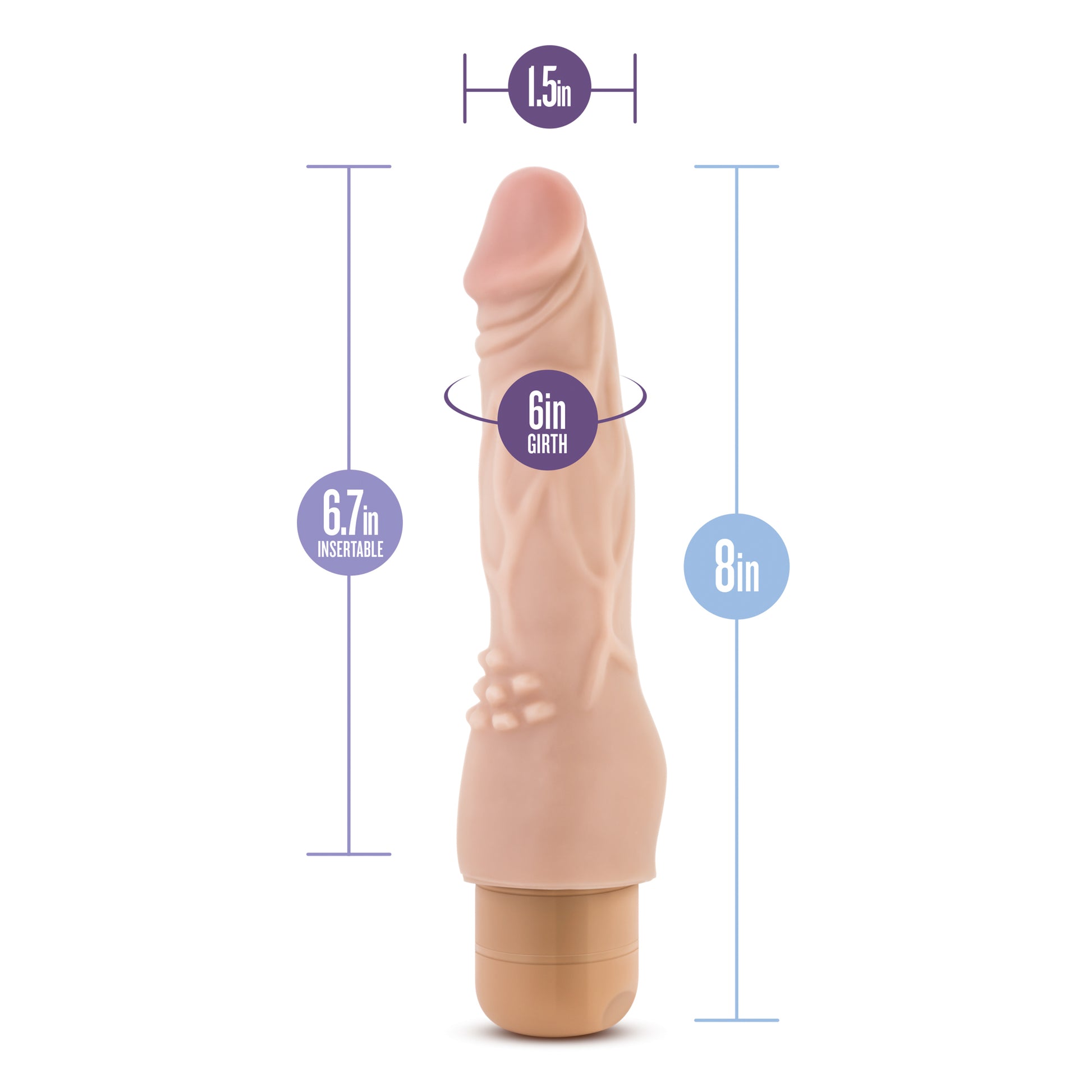 Dr. Skin - Cock Vibe #4 - Beige by Blush