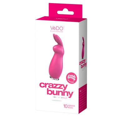 Crazzy Bunny Rechargeable Bullet - Pretty in Pink by VeDO