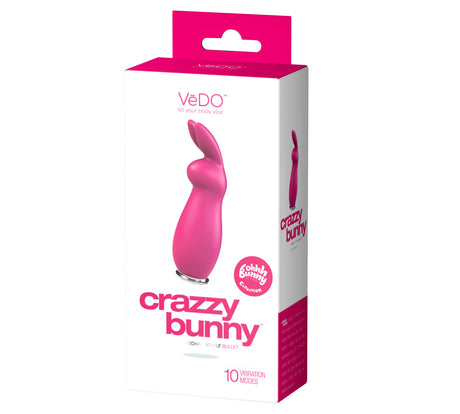 VeDO Crazzy Bunny Rechargeable Bullet — Pretty in Pink - BU-0501