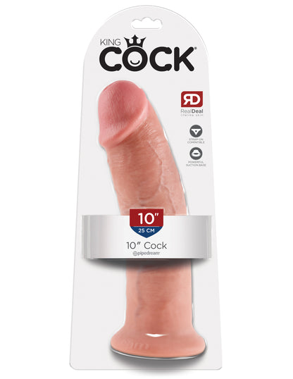 King Cock 10-Inch Cock - Flesh by Pipedream