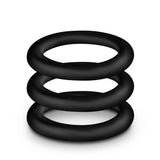 Performance - Vs2 Pure Premium Silicone Cockrings - Small - Black