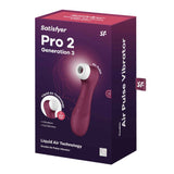 Satisfyer Pro 2 Generation 3 Liquid Air Technology -Burgundy