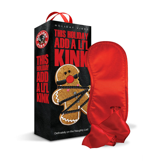 "Holiday Vibes Naughty List Gift Add a Lil Kink - Blindfold, Wrist and Ankle Sashes GN-1000208"