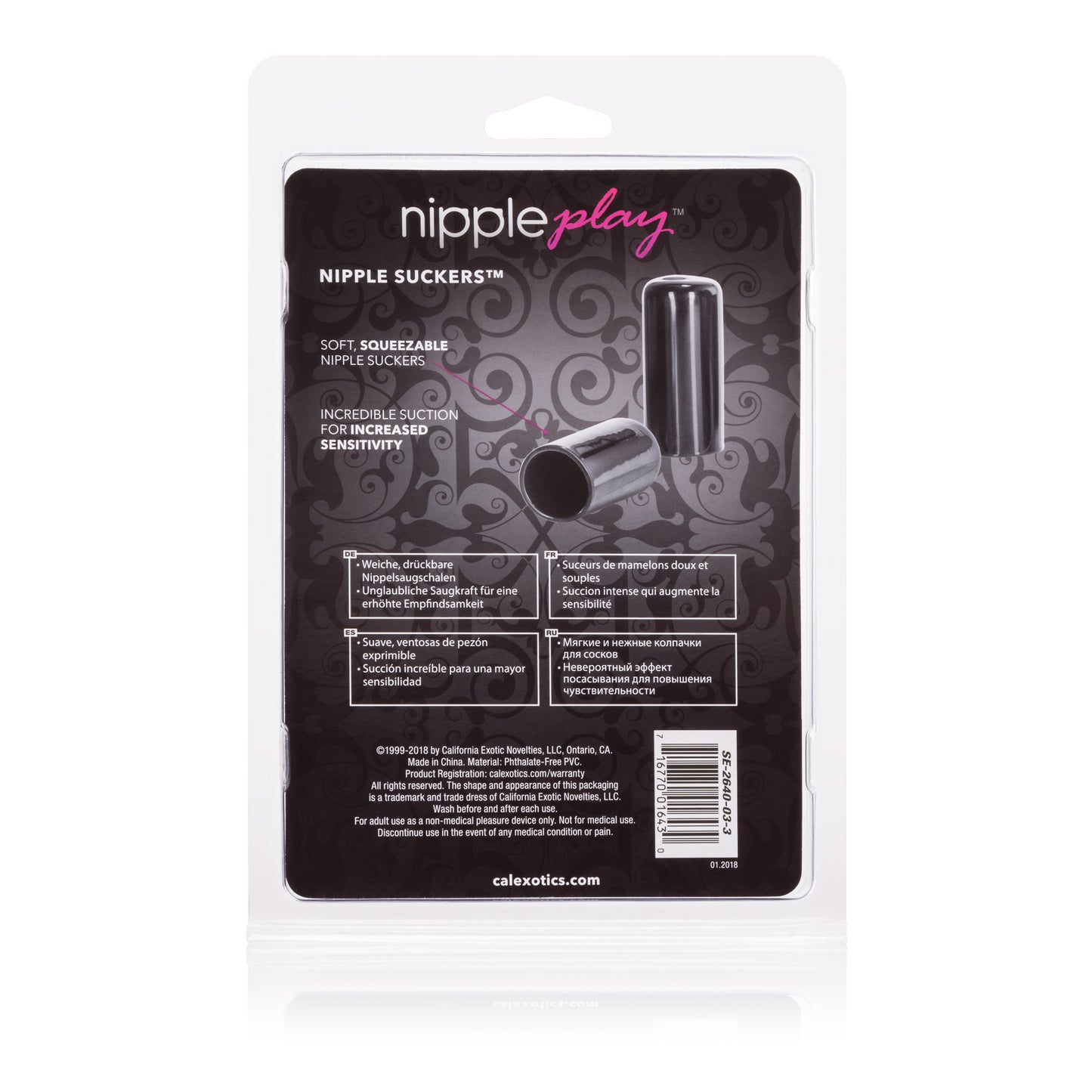 CalExotics Nipple Play Suckers — Soft, Pliable Nipple Teasers - SE2640033