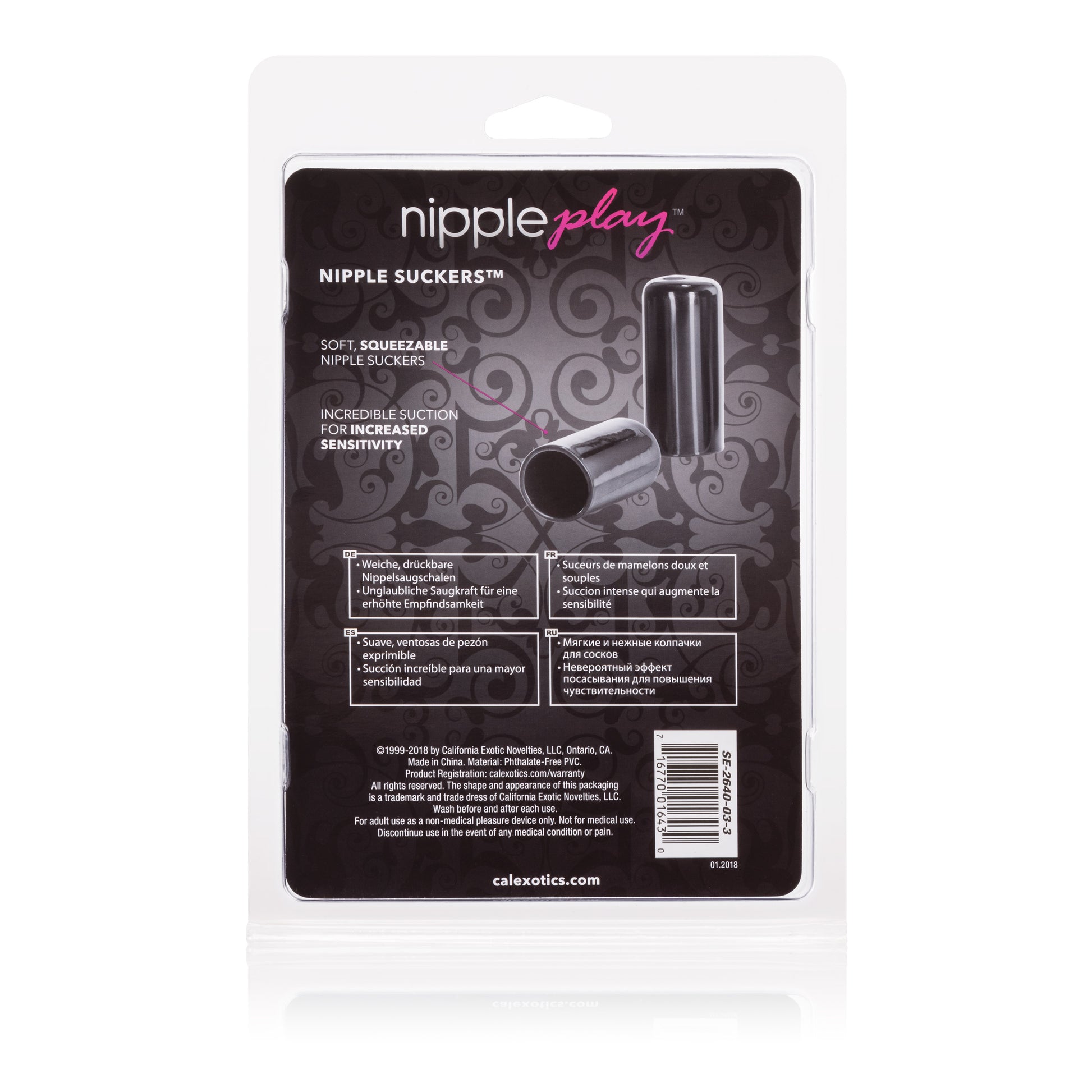 CalExotics Nipple Play Suckers — Soft, Pliable Nipple Teasers - SE2640033