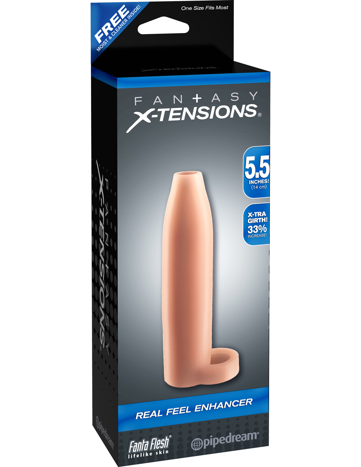 Pipedream Fantasy X-Tensions Real Feel Enhancer Sleeve - Flesh - PD4145-21