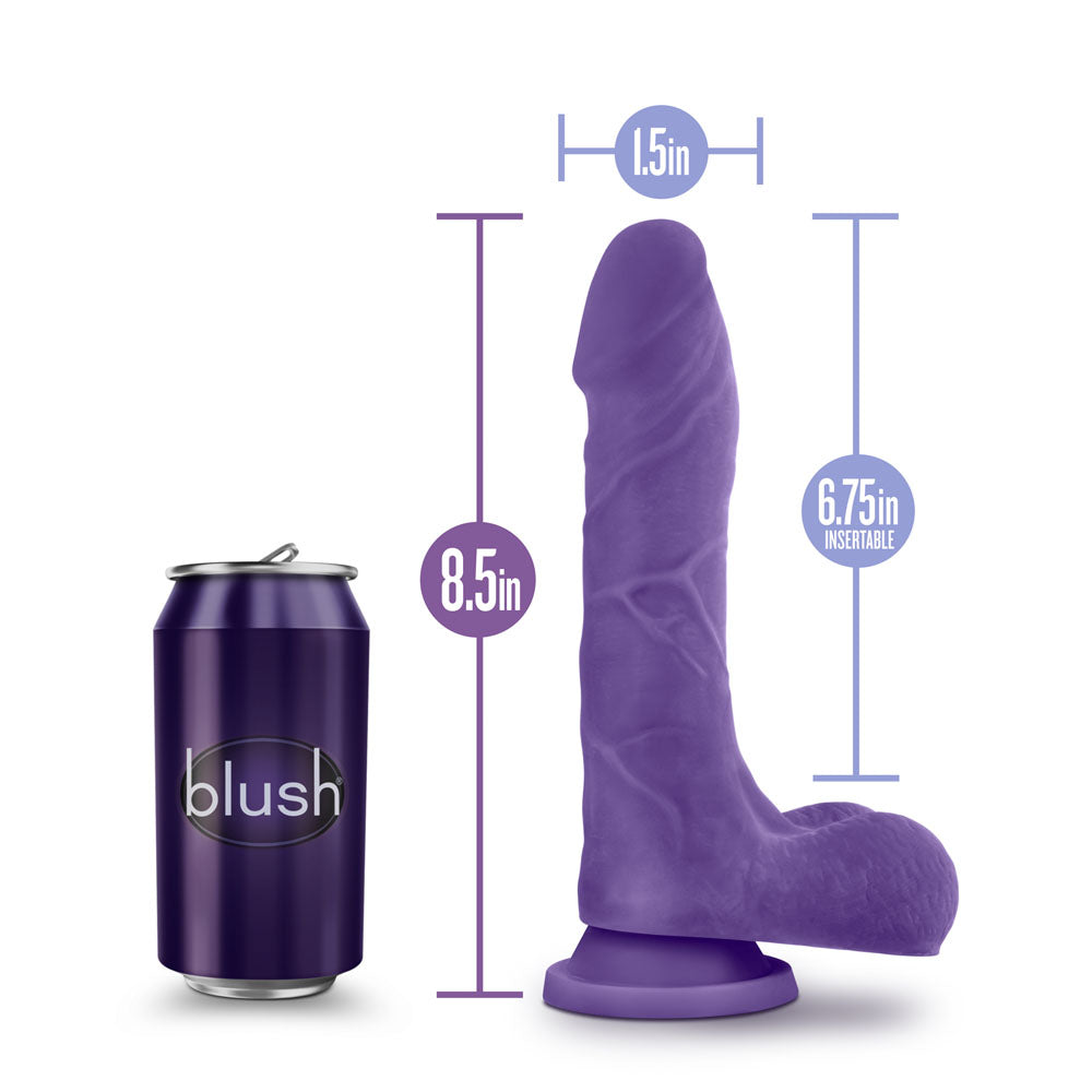 Au Natural - Bold - Thrill - 8.5 Inch Dildo - Purple by Blush