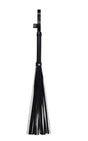 Sportsheets Shadow Chain Flogger — Faux Leather & Chain Falls, Black - SS10307