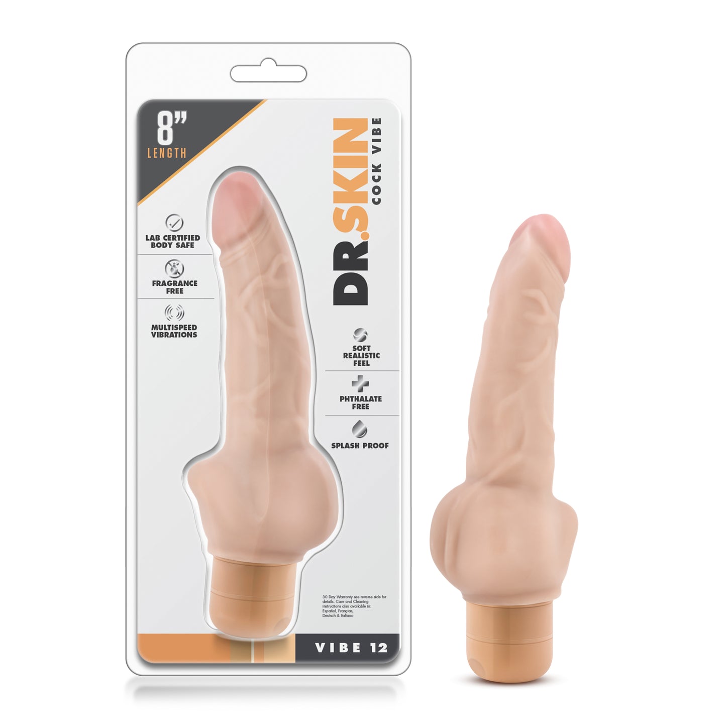 Dr. Skin - Cock Vibe #12 - Beige by Blush