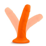 Blush Neo 5.5 Inch Dual Density Dildo — Neon Orange - BL-59519