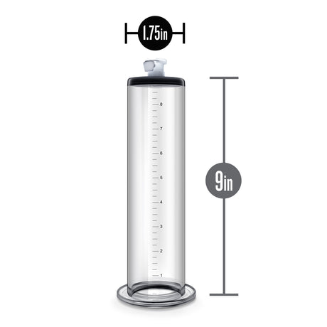 Blush Performance Penis Pump Cylinder, 9 x 1.75 in — Clear - BL-09501