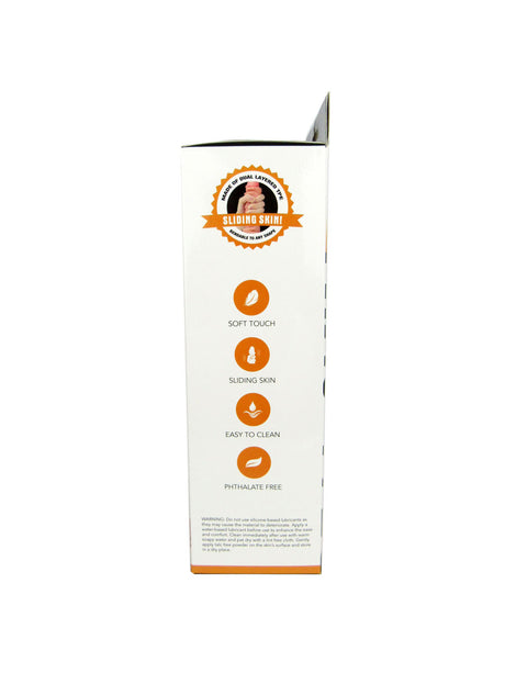 Get Lucky Real Skin 7.5" Dual Layer Dildo Beige