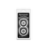 nsnovelties Renegade Alpha Cock Rings — Black (Two Sizes) - NSN-1128-63