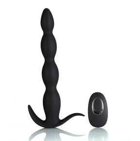 Maia Toys Mason Remote Control Silicone Butt Plug - Black - MTMA109