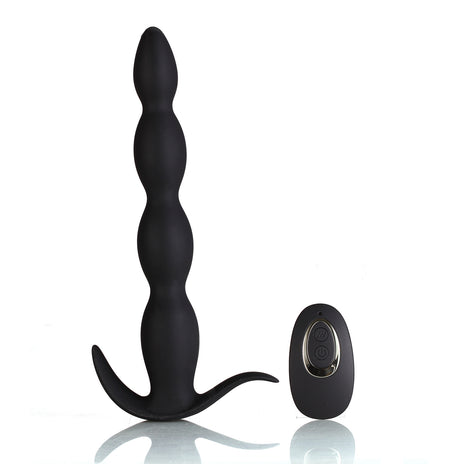 Maia Toys Mason Remote Control Silicone Butt Plug - Black - MTMA109