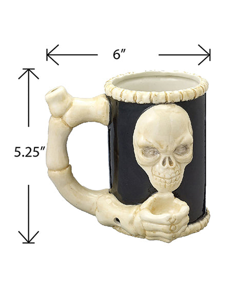 Fashioncraft Skull & Bones Novelty Mug — Ceramic, 18 oz, Black