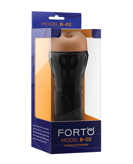 Forto Model B-02 Hard-Skin Ass Masturbator - Tan by Forto