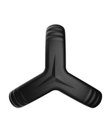 Forto Tri Cock & Ball Ring - Black by Forto