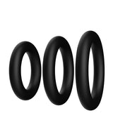 Forto Trio Cock Ring Set - Black by Forto