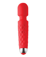 Luv Inc. 8" Wand Vibrator — Flexible Neck, Red